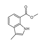 methyl 3-methyl-1H-indole-7-carboxylate结构式