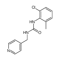 N-(2-chloro-6-methylphenyl)-N'-(4-pyridinyl)urea structure