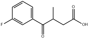 4-(3-氟苯基)-3-甲基-4-氧代丁酸结构式