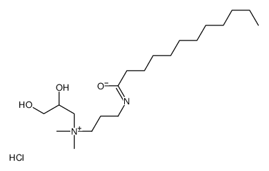 2,3-dihydroxypropyl-[3-(dodecanoylamino)propyl]-dimethylazanium,chloride Structure
