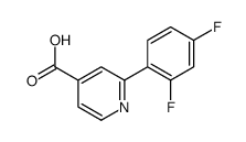 2-(2,4-Difluorophenyl)isonicotinic acid structure