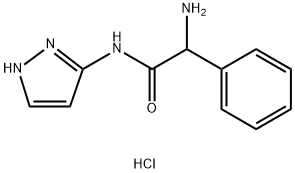 2-amino-2-phenyl-N-(1H-pyrazol-3-yl)acetamide dihydrochloride structure