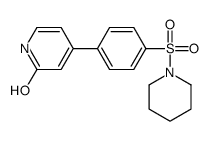 4-(4-piperidin-1-ylsulfonylphenyl)-1H-pyridin-2-one Structure