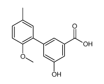 3-hydroxy-5-(2-methoxy-5-methylphenyl)benzoic acid Structure