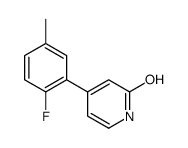 4-(2-fluoro-5-methylphenyl)-1H-pyridin-2-one结构式