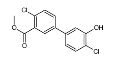 methyl 2-chloro-5-(4-chloro-3-hydroxyphenyl)benzoate Structure