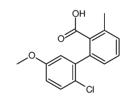 2-(2-chloro-5-methoxyphenyl)-6-methylbenzoic acid结构式