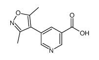 5-(3,5-dimethyl-1,2-oxazol-4-yl)pyridine-3-carboxylic acid Structure