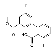 2-fluoro-6-(3-fluoro-5-methoxycarbonylphenyl)benzoic acid Structure