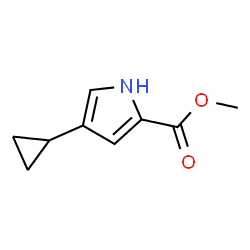 4-环丙基-1H-吡咯-2-甲酸甲酯结构式