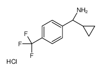 (S)-1-Cyclopropyl-1-[4-(trifluoromethyl)phenyl]methanamine hydroc hloride (1:1) Structure