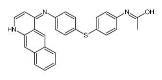 N-[4-[4-(benzo[g]quinolin-4-ylamino)phenyl]sulfanylphenyl]acetamide Structure
