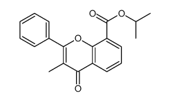 propan-2-yl 3-methyl-4-oxo-2-phenylchromene-8-carboxylate Structure