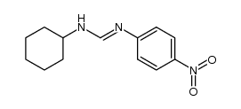 N-cyclohexyl-N'-(4-nitrophenyl)formimidamide Structure