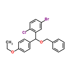 2-((benzyloxy)(4-ethoxyphenyl)methyl)-4-bromo-1-chlorobenzene Structure
