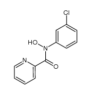 N-m-chlorophenylpicolinohydroxamic acid结构式