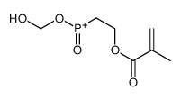 hydroxymethoxy-[2-(2-methylprop-2-enoyloxy)ethyl]-oxophosphanium结构式