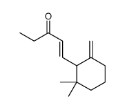 (E)-1-(2,2-dimethyl-6-methylidenecyclohexyl)pent-1-en-3-one Structure