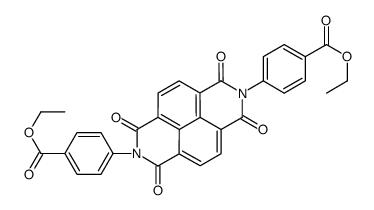 N,N'-bis[4-(ethoxycarbonyl)phenyl]-1,4,5,8-naphthalene tetracarboxydiimide结构式