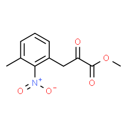 Methyl 3-(3-methyl-2-nitrophenyl)-2-oxopropanoate Structure