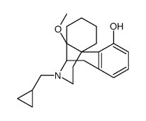 N-Cyclopropylmethyl-4-hydroxy-14-methoxymorphinan Structure