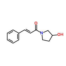 1-(3-羟基-1-吡咯烷基)-3-苯基-2-丙烯-1-酮结构式
