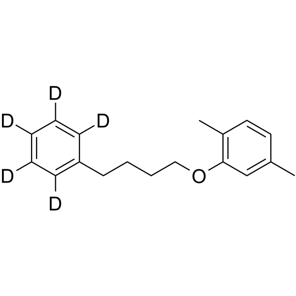 1,4-Dimethyl-2-(4-phenylbutoxy)benzene-d5结构式
