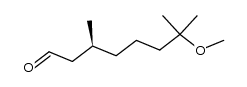 S-(-)-7-methoxy-3,7-dimethyloctanal Structure