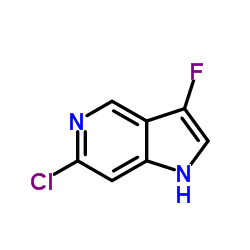 6-Chloro-3-fluoro-5-azaindole结构式