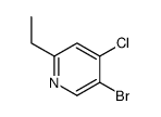 5-bromo-4-chloro-2-ethylpyridine Structure