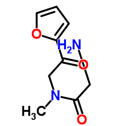 2-(Glycyl-N-methylglycyl)furan结构式