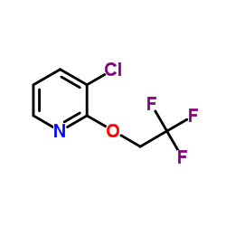 3-氯-2-(2,2,2-三氟乙氧基)吡啶结构式
