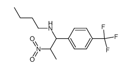 N-(2-nitro-1-(4-(trifluoromethyl)phenyl)propyl)butan-1-amine结构式