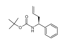 (S)-N-(tert-Butoxycarbonyl)-1-phenyl-3-butenylamine结构式