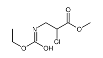 methyl 2-chloro-3-(ethoxycarbonylamino)propanoate Structure