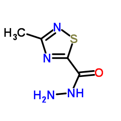3-Methyl-1,2,4-thiadiazole-5-carbohydrazide Structure