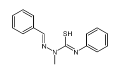 1-(benzylideneamino)-1-methyl-3-phenylthiourea Structure