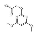 Acetic acid, [(4,6-dimethoxy-2-pyrimidinyl)oxy]- (9CI) structure