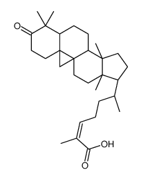 (24E)-3-Oxo-9β,19-cyclo-5α-lanost-24-en-26-oic acid Structure