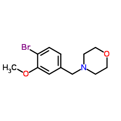 4-(4-Bromo-3-methoxybenzyl)morpholine structure