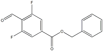 benzyl 3,5-difluoro-4-formylbenzoate Structure