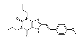 1,3-Dipropyl-8-[(E)-4-methoxystyryl]xanthine结构式