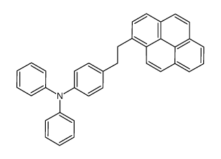N,N-diphenyl-4-(2-pyren-1-ylethyl)aniline结构式