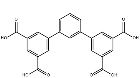 5’-甲基-[1,1’：3’,1’’-三苯基]-3,3’,5,5’’-四羧酸结构式