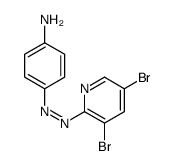 4-[(3,5-dibromopyridin-2-yl)diazenyl]aniline Structure