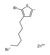 5-bromo-4-hexyl-2H-thiophen-2-ide,bromozinc(1+) Structure