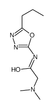 2-(dimethylamino)-N-(5-propyl-1,3,4-oxadiazol-2-yl)acetamide结构式