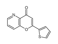 2-thiophen-2-ylpyrano[3,2-b]pyridin-4-one结构式