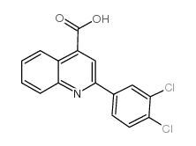 2-(3,4-二氯苯基)-喹啉-4-羧酸结构式