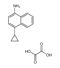 1-amino-4-cyclopropylnaphthalene oxalate Structure